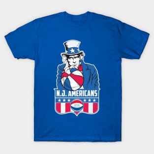 Defunct New Jersey Americans Basketball T-Shirt